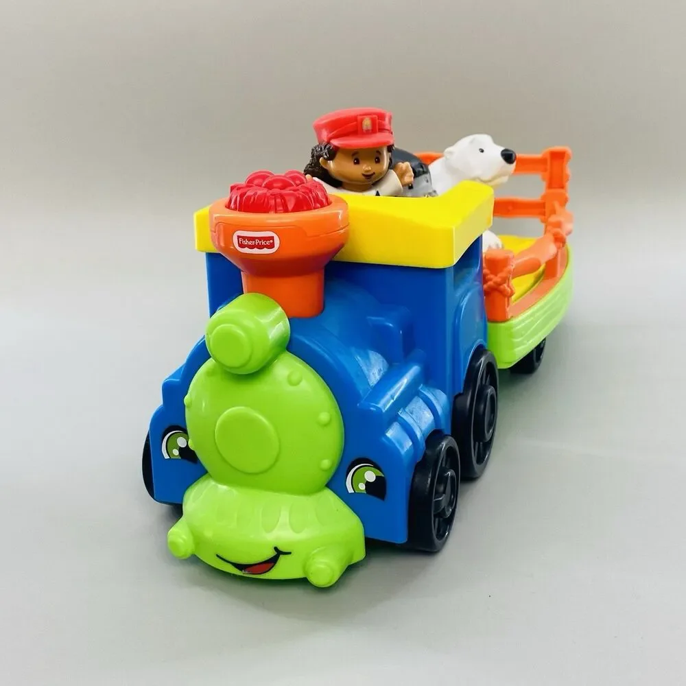 Fisher Price Little People Choo Choo Zoo Train Conductor Animals Gorilla Bear